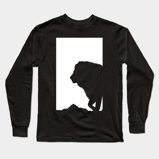 Lion Design - King of the Jungle Big Cat Lion Art Lion Lover Gift Long Sleeve T-Shirt by ballhard